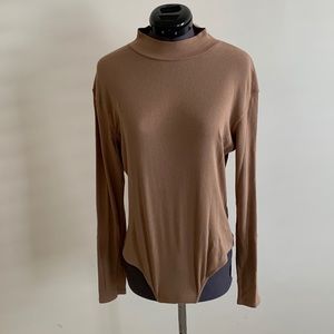 Long sleeve mock neck bodysuit